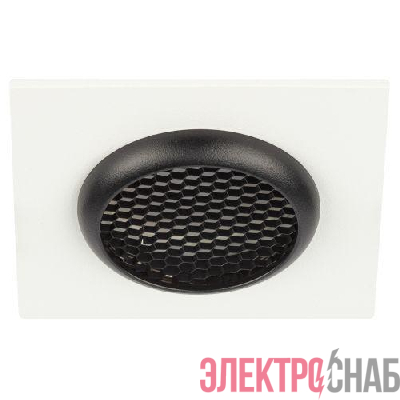 Светильник KL110 MR16 GU5.3 встраив. алюм. WH/BK бел./черн. матов. ЭРА Б0061531