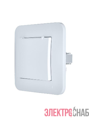 Розетка 1-м СП ASTI 16А IP20 с заземл. с крышкой термопласт в сборе бел. LEZARD 7081-0202-123В