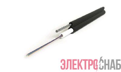 Кабель FO-SST-OUT-9S-8-PE-BK волоконно-оптический 9/125 (SMF-28 Ultra) одномод. 8 волокон (single loose tube) со свобод. волокнами гелезаполн. с метал. тросом (2.2мм) внешн. PE (-60град.C - +70град.C) черн. Hyperline 397553