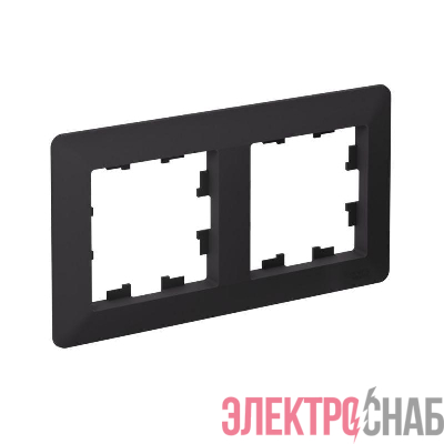 Рамка 2-м AtlasDesign Air карбон/дым. черн. SE ATN221002