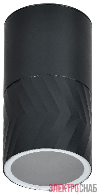 Светильник 5110 GU10 IP65 уличный потолочный черн. IEK LT-UPU0-5110-GU10-1-K02