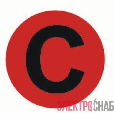 Наклейка "C" d20мм PROxima EKF an-2-9-2