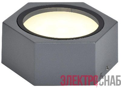 Светильник 5204 GX53 IP65 уличный потолочный сер. IEK LT-UPU0-5204-GX53-1-K03