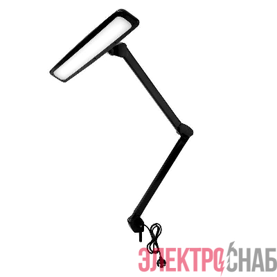 Лампа настольная на струбцине 84LED регулятор яркости черн. Rexant 31-0411