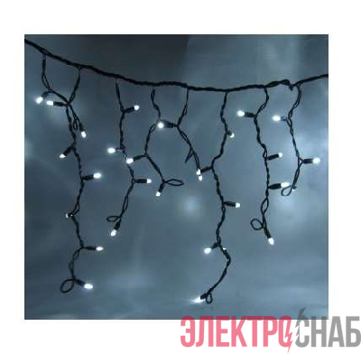 Гирлянда "Сосульки" 100 LED уличная 2м соед. до 10 шт. бел. SHLights 4690601041999