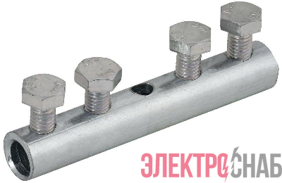 Зажим соединительный прямой пруток-пруток 6-10мм оцинк. сталь IEK ZCC86-11-1-16