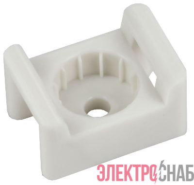 Площадка монтажная 16х23 под пистолет бел. (уп.100шт) IEK UHP20-16-23-100-K01