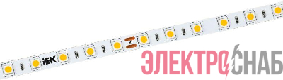 Лента светодиодная LSR-5050WW60-14.4-IP20-24В (уп.5м) IEK LSR7-1-060-20-1-05-1