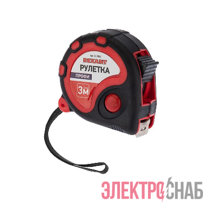 Рулетка измерительная Профи 3мх16мм прорезиненный корпус Rexant 12-9004
