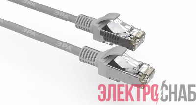 Патч корд F/UTP кат.5e CU PC-2F 2м сер. Эра Б0051346