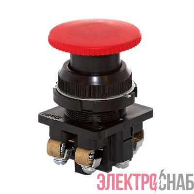 Кнопка КЕ-021 исп. 2 &quot;Стоп&quot; красн. гриб. Электродеталь КЕ-021.2.К