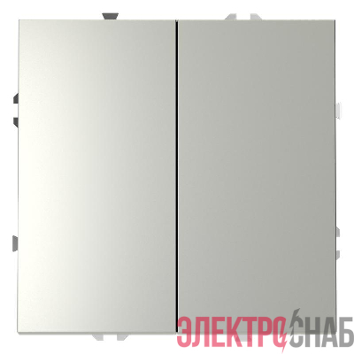 Выключатель 2-кл. СП S70 10А механизм сталь Voltum VLS020105