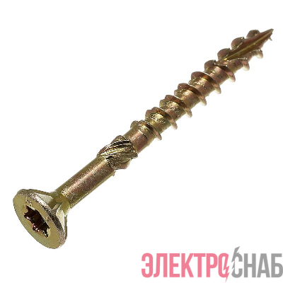 Саморез конструкционный самозенкующий 4.0х50 желт. (уп.12шт) европодвес СТРОЙМЕТИЗ 2162450112