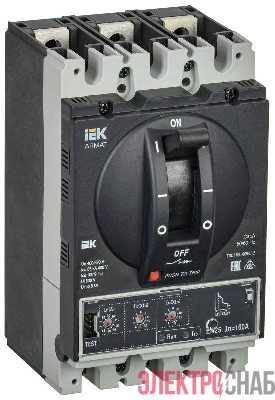 Выключатель автоматический в литом корпусе 3п D 85кА 160А расцепитель электронный стандарт. ARMAT IEK AR-MCCB-3D-085-0160A-ELSC