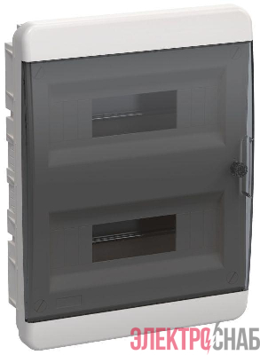 Корпус ЩРВ-П-24 TEKFOR IP41 черн. прозр. дверь пластик. IEK TF5-KP12-V-24-41-K01-K03
