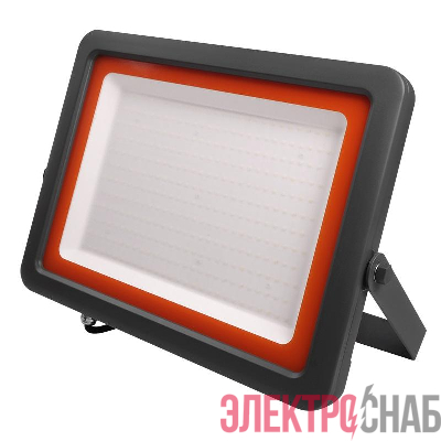 Прожектор светодиодный PFL-S2 300Вт 6500К IP65 220–240В ДО с клапаном закален. матов. стекло сер. Pro JazzWay 5007963D