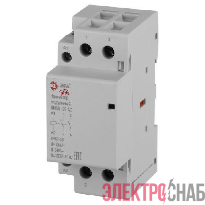 Контактор модульный КМ50-20 АС PRO NO-902-337 ЭРА Б0062332
