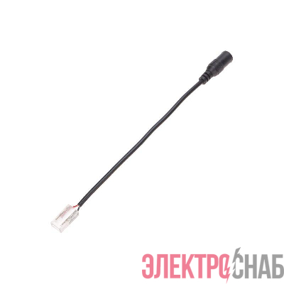 Коннектор питания с джеком 5.5x2.1мм для одноцветной светодиодной ленты COB 8мм Rexant 148-100