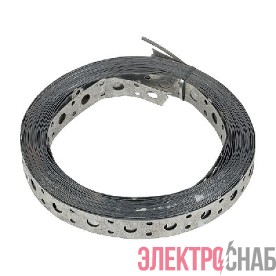 Лента монтажная перфорир. 20х0.55мм прямая (уп.10м) EKF lpmp20x0.55-10