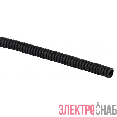 Труба гофрированная ПНД легкая d16мм с протяжкой черн. (уп.100м) Эра Б0036824