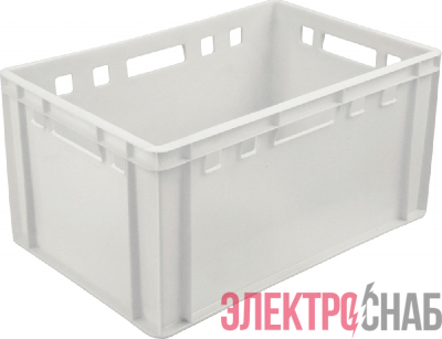 Ящик мясной 600х400х300 сплошной Е3 натуральный морозостойкий 3 кг 210-1 м 210-1 м