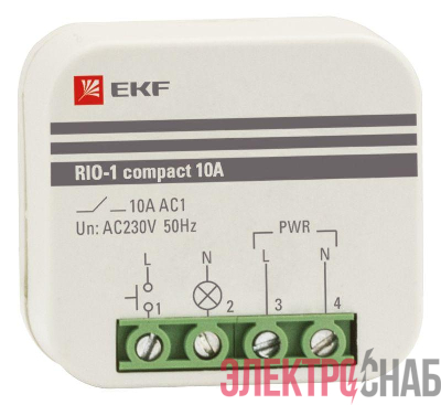 Реле импульсное RIO-1 compact 10А PROxima EKF rio-1k-10
