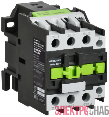 Контактор КМИе-23210 32А 110В/АС3 1НО GENERICA KKME21-032-110-10