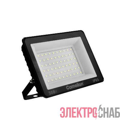 Прожектор LFL-5004 C02 (LED SMD 50Вт 5000лм 230В 6500К 153х136х30) черн. Camelion 16332