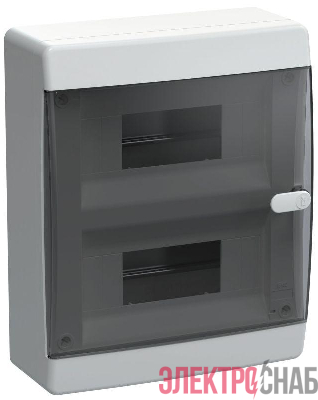 Корпус ЩРН-П-18 UNION Compact IP41 черн. прозр. дверь пластик. IEK UIC-KP12-N-18-41-K01