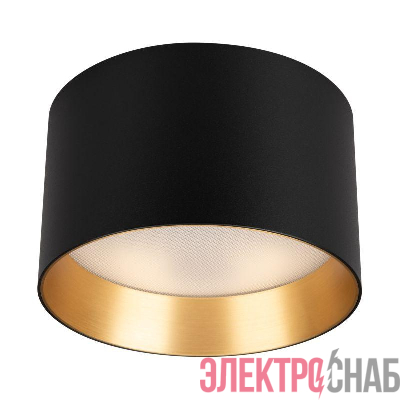Светильник светодиодный SP-BISCOTTO-R140-15W Warm3300-MIX BK-GD 80deg 230В IP54 15Вт 3300К метал. Arlight 055027