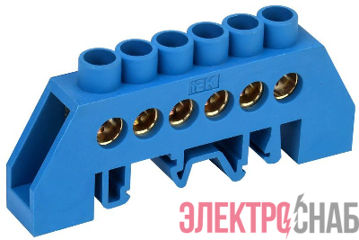 Шина нулевая в комб. DIN-изол. "Стойка" ШНИ-8х12-6-КС-С IEK YNN10-812-6DP-K07