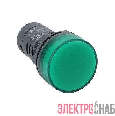 Лампа светосигнальная SB7 d22мм 230В AC зел. моноблочная SE SB7EV03MP