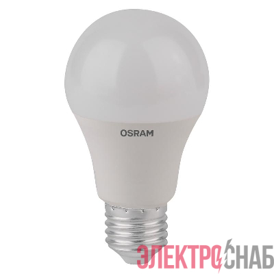 Лампа светодиодная LED STAR CLASSIC A 60 7W/827 7Вт грушевидная 2700К тепл. бел. E27 600лм 220-240В матов. пласт. OSRAM 4058075096387