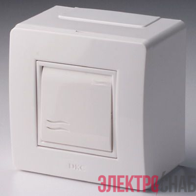 Коробка с выключателем 1-кл. 2мод. ОП Brava 16А IP20 PDD-N60 бел. DKC 10002