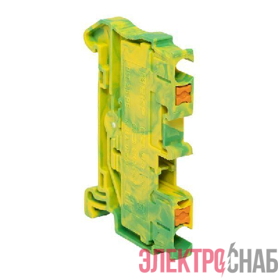 Колодка клеммная пружинная 2.5 Push-in земля EKF PIT-2.5-pe