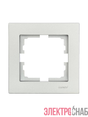 Рамка 1-м VESNA горизонт. платина LEZARD 742-3500-146