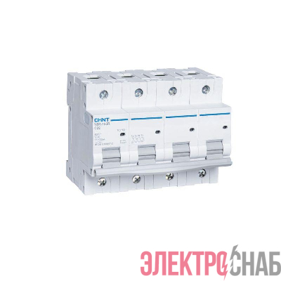 Выключатель автоматический модульный 4п (3P+N) C 100А 20кА NB8-125R (R) CHINT 559821