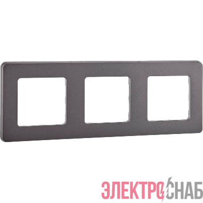 Рамка 3-м Inspiria дым. IEK 673957