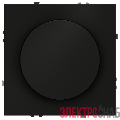 Светорегулятор поворотно-нажимной СП S70 600Вт механизм черн. матов. Voltum VLS070308