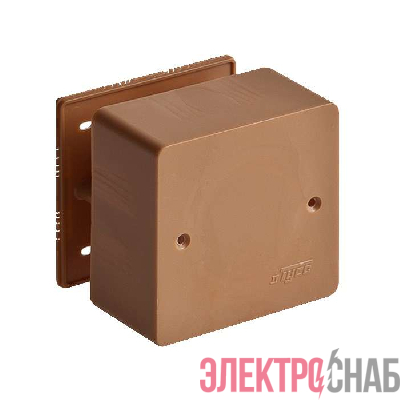 Коробка распределительная ОП 79х79х32мм IP40 дуб (темн. основа) Ruvinil 65004-08М