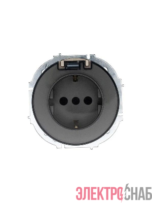 Розетка 1-м СП OSEN IP44 с заземл. с крышкой ПБТ механизм титан LEZARD 743-3788-123BIPCH