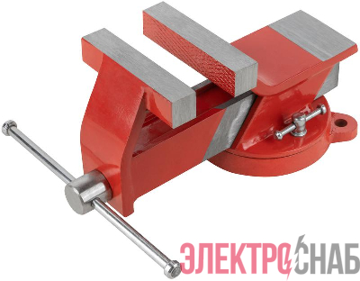Тиски слесарные поворотные стальные 100мм (4.5кг) КУРС 59596