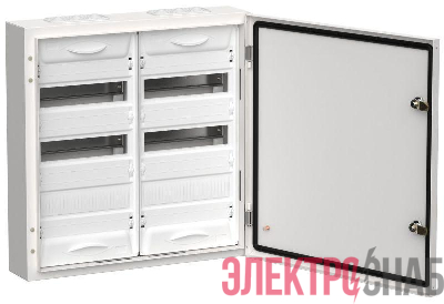 Корпус металлический ЩРн-72 (2х36) 585х570х140 IP54 бел. (одна дверь) TITAN 5 IEK TI5-50-N-2X036-54