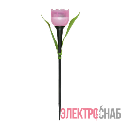 Светильник садовый USL-C-451/PT305 "Розовый тюльпан" PINK TULIP IP44 солнечная батарея Uniel UL-00004276