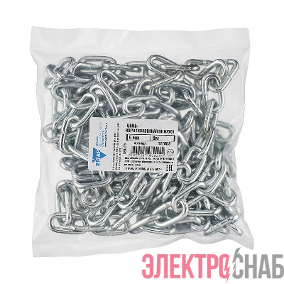 Цепь короткозвенная 5мм DIN 766 (3м) Tech-Krep/Zitar 127868