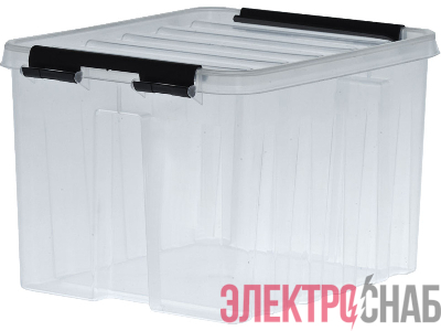 Ящик 210х170х135 мм с крышкой и клипсами прозрачный Rox Box 3 Rox Box 3