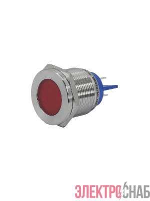 Лампа индикаторная GQ22T-D/L/R/220V/S светодиодная матрица d22мм 220В AC/DC IP67 метал. красн. Электротехник ET020078