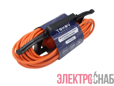 Удлинитель-шнур на рамке 1х10м с заземл. 6А IP44 3х0.75 с защ. крышкой TOKOV ELECTRIC TKE-SR10-075-Z