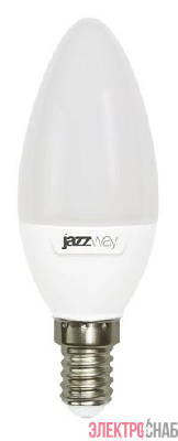 Лампа светодиодная PLED-SP 9Вт C37 свеча 3000К тепл. бел. E14 820лм 230В JazzWay 2859457A