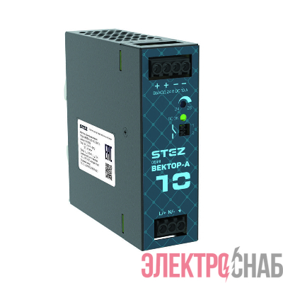 Источник питания ВЕКТОР-А-БП-1AC/24DC/10 СТЭЗ 50100003